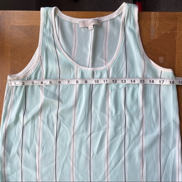 Loft Sheer Striped Tank Top - Picture 5 of 7
